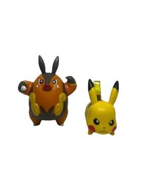 Nintendo Pokémon Pignite Figure McDonald’s 2012 + 2015 Pikachu Toy Lot